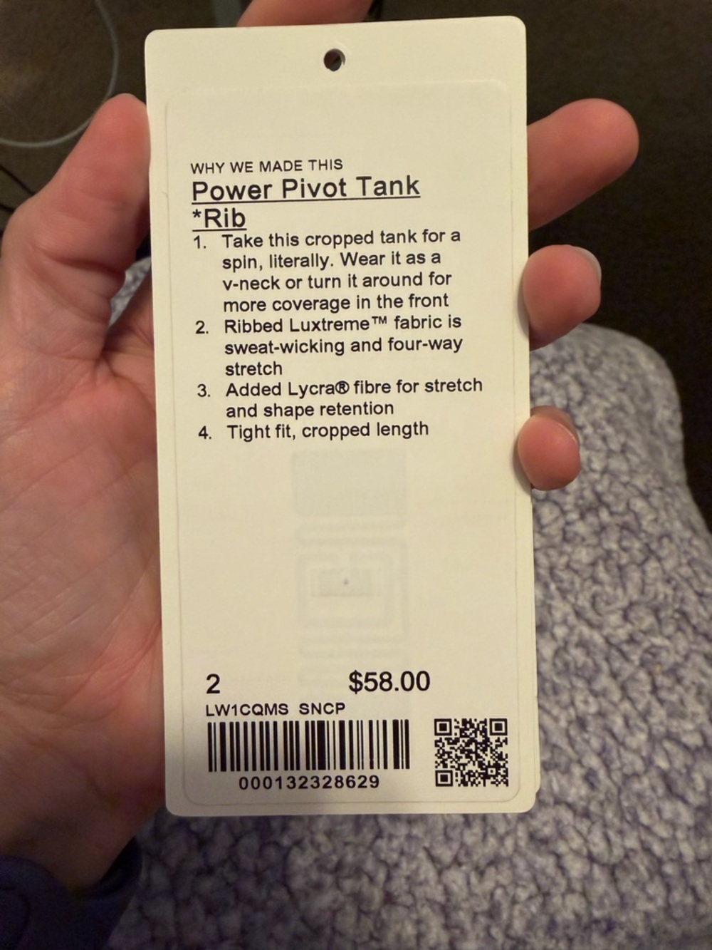 Lululemon Rib Power Pivot Tank - Picture 6 of 6